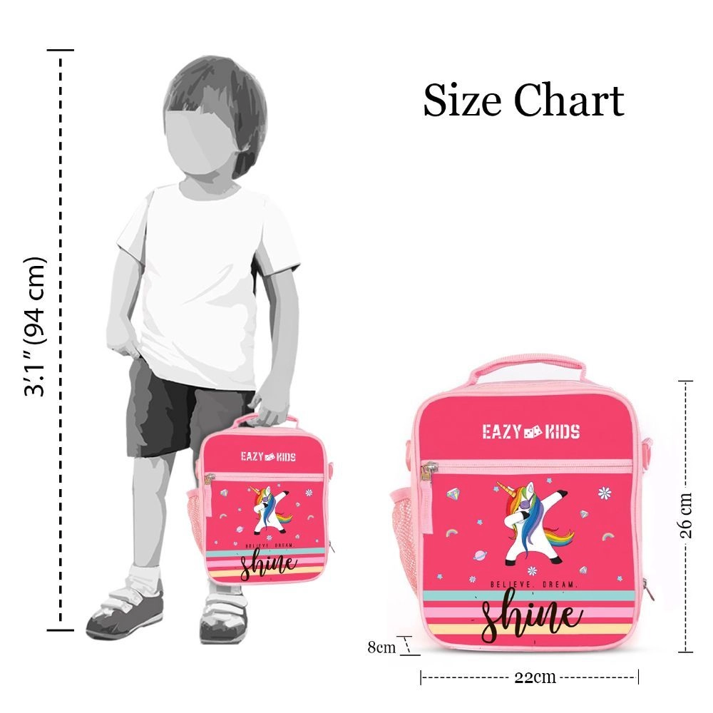 Bento Lunch Bag - Unicorn Pink 7L