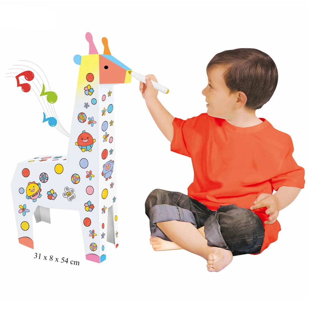 Diy Doodle Coloring Giraffe With Music And Light