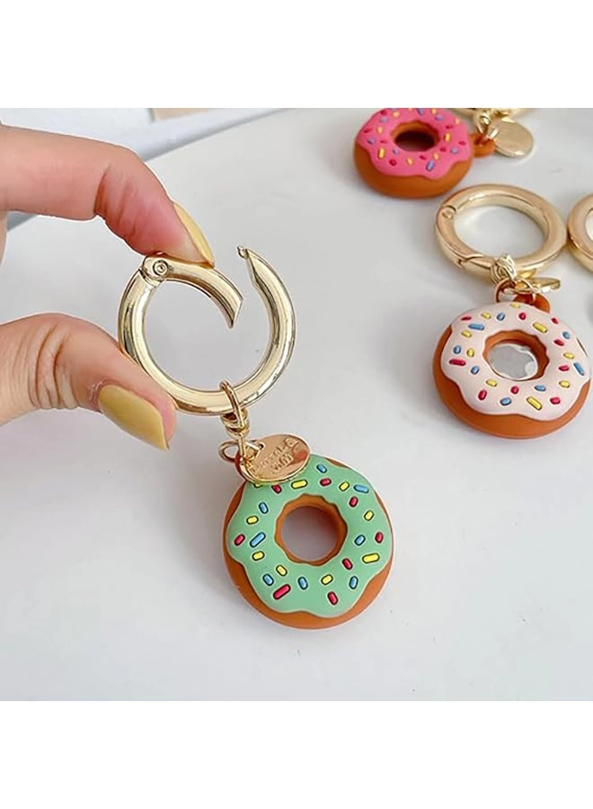 2 Pack Silicone AirTag Case - Cute Donut Design