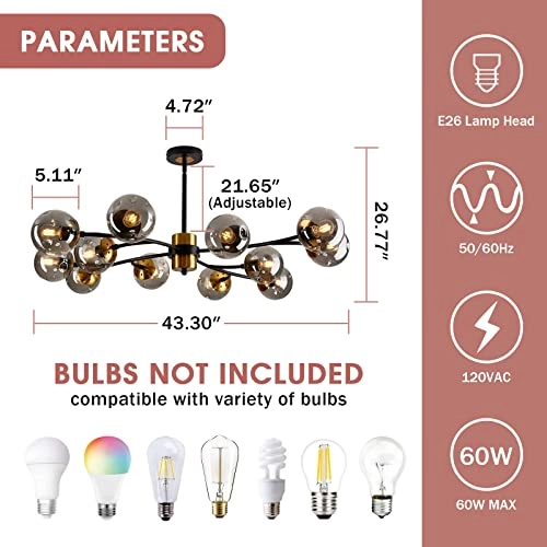 Sputnik Chandelier - Dimmable