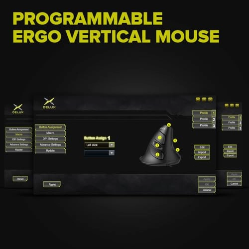 M618 Plus Vertical Mouse - Wired