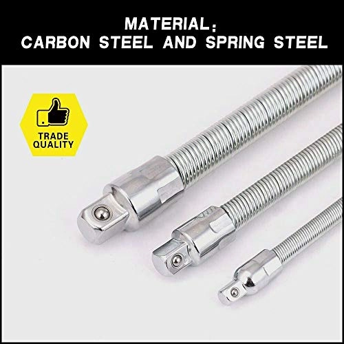 Flexible Socket Extension - 1/2" 350mm Pack of 2