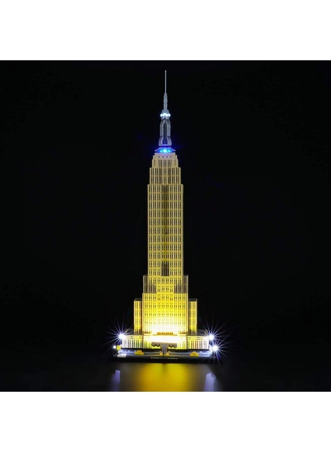 BRIKSMAX Led Lighting Kit for Architecture Empire State Building - Compatible with Lego 21046