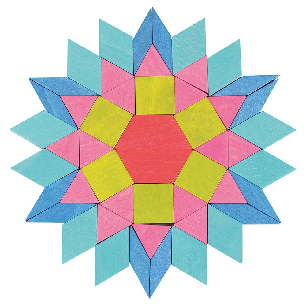 Wooden Mosaic Blocks - 250pcs