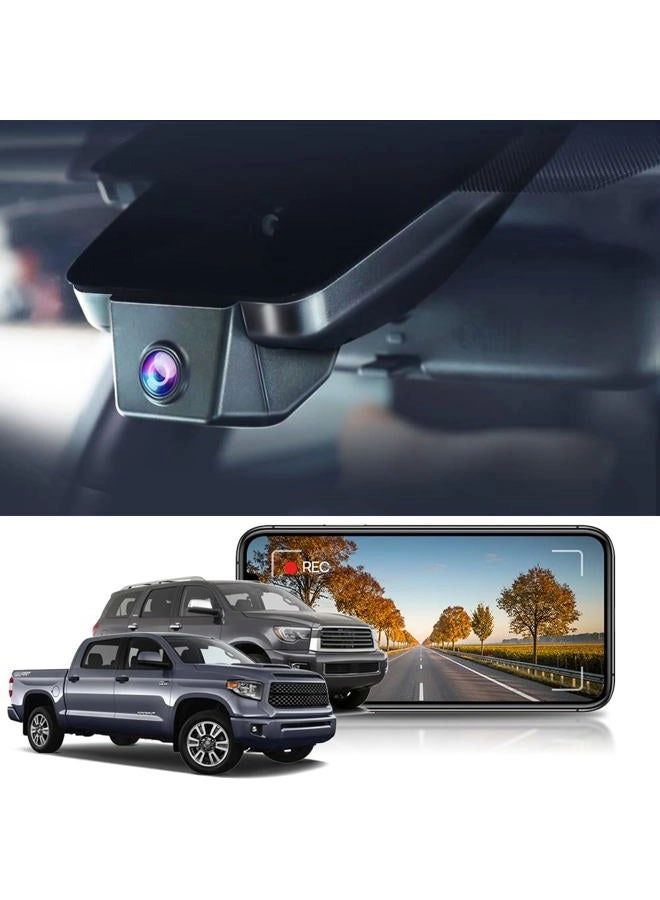 Dash Cam 2160 X 1080 pixels for Toyota Tundra 2017-2021 & Sequoia 2017-2022