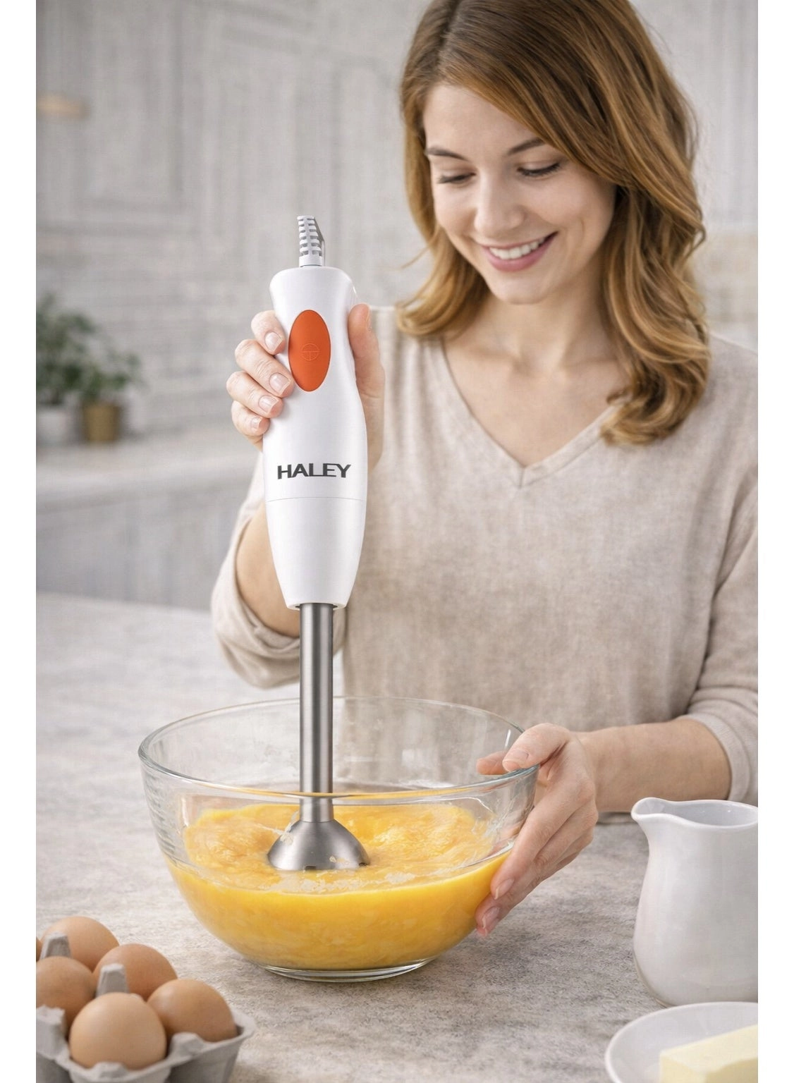 HY-1105 - Hand Blender 2 Speeds Stainless Steel Blade