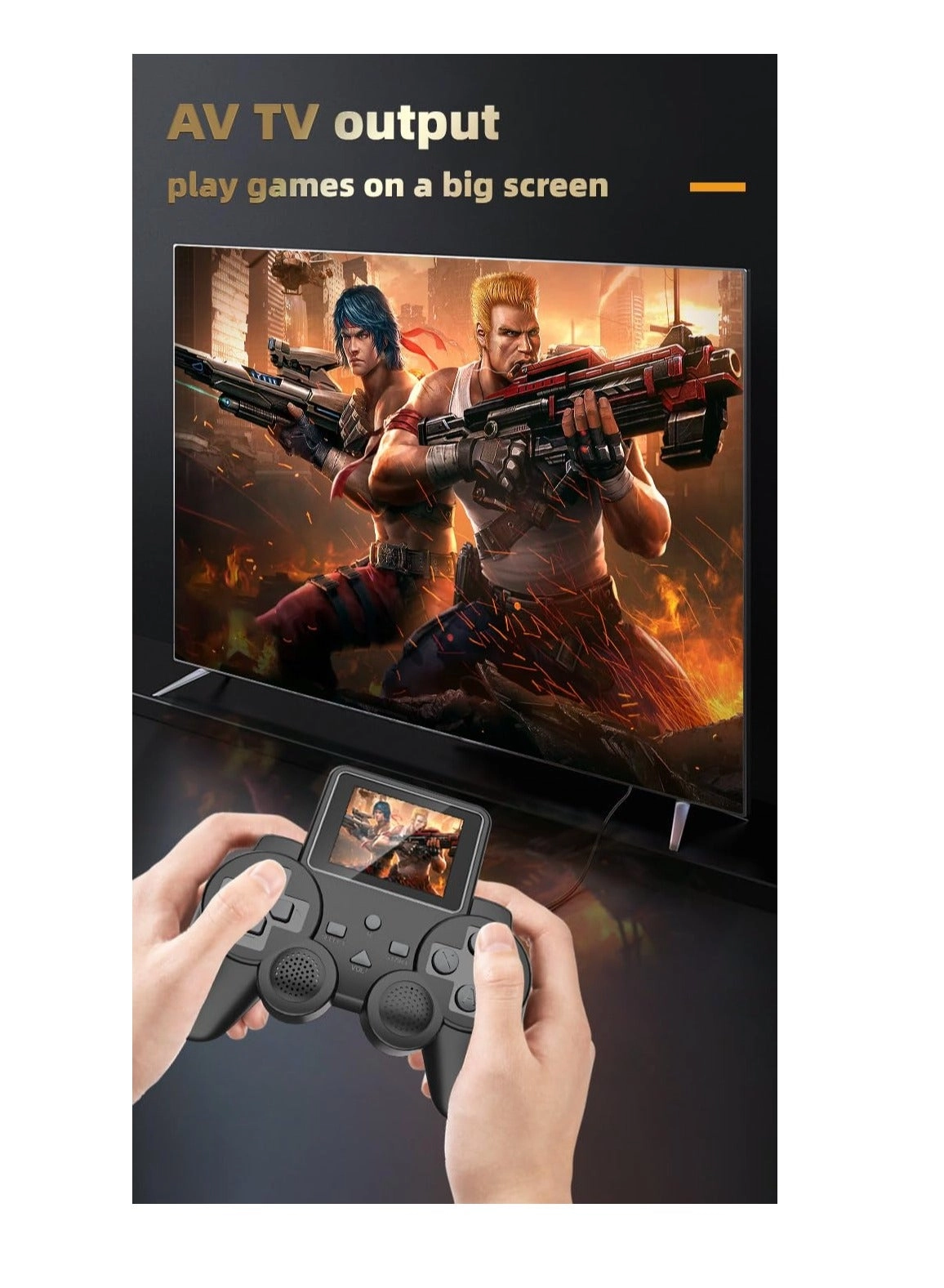 Handheld Gamepad - 2.5 inch Screen Rechargeable 2 Player