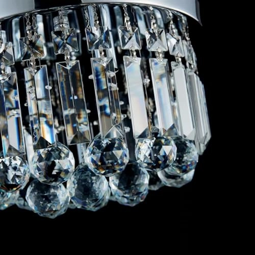 SANCTUARY LIGHT - D30 x H24 cm E14 3 Lights Chrome Finish