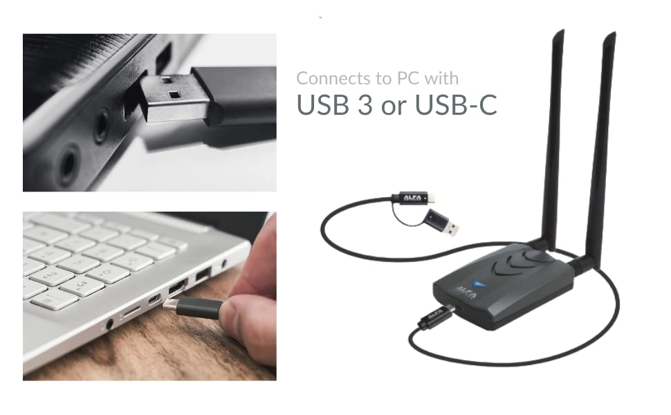 AWUS036AXML - WiFi 6E USB 3.0 Wireless