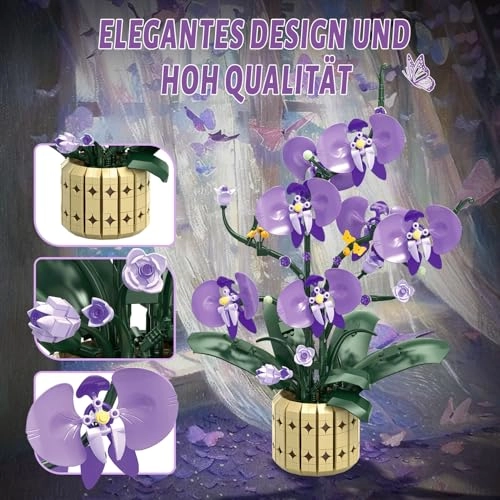 Orchid Flower Clamping Blocks (11011) - purple