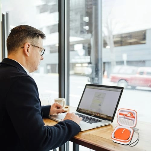 Hard Case Compatible with SIMO/for Skyroam Solis Lite - White Pouch