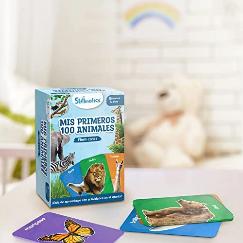 Flashcards of 100 Animals - 18 months to 4 years 50 pieces