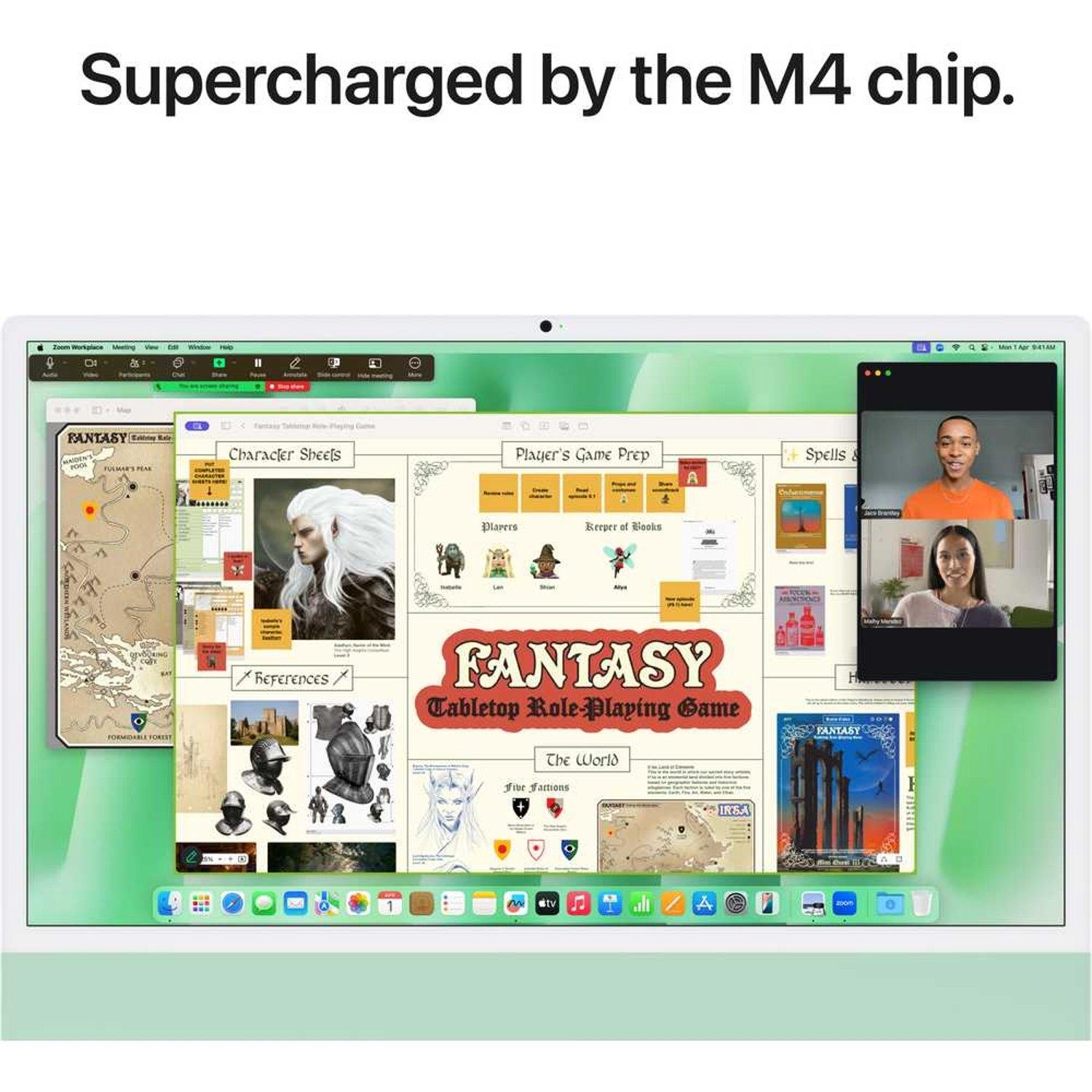 iMac 24-inch M4 10-core CPU and 10-core GPU, 24GB, 512GB SSD - Green