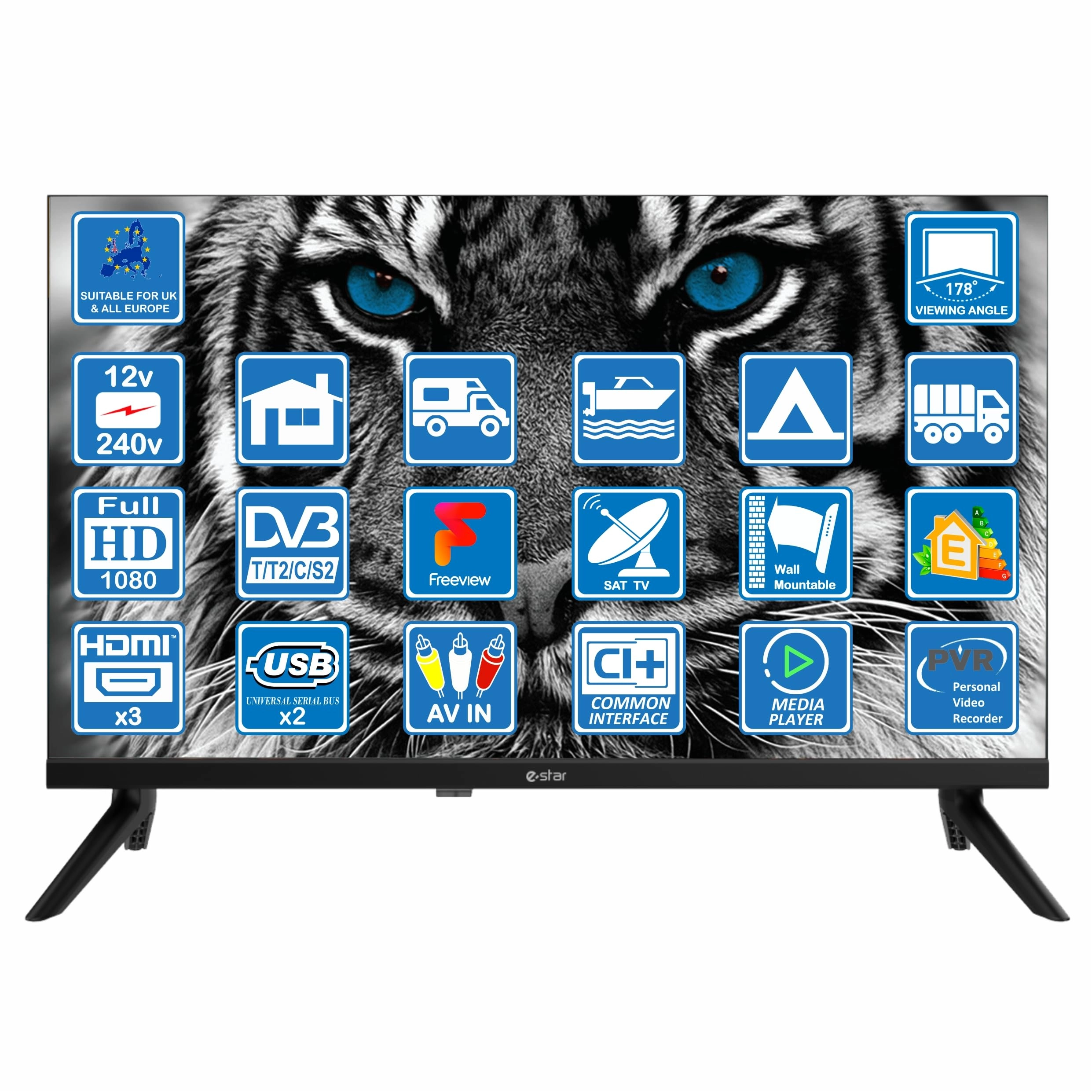 eSTAR 22R1T2 - 1080p 22 Inches