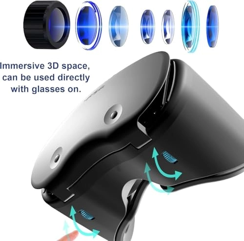 3D VR Headset - 5.0"-7.0" Phones 110° FOV
