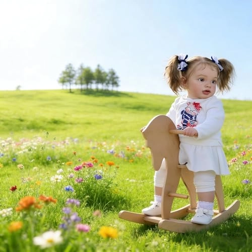 Pippa Reborn Baby Doll - 26 inch Cotton Vinyl Hand-rooted Curly Hair Ages 3+