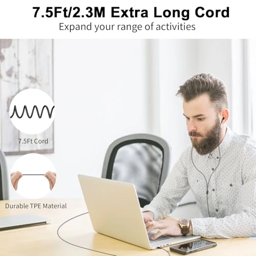 USB Headphones Wired Earbud