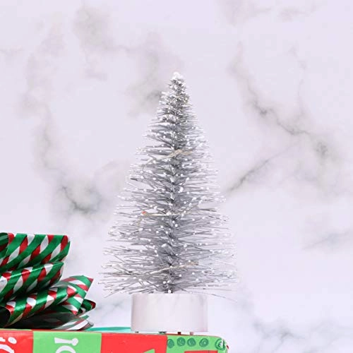 Christmas Tree Dollhouse Light - Silver 6.5 x 6.5 x 12.8 cm