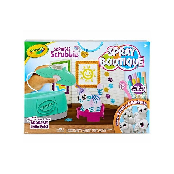Scribble Scrubbie Pets Spray and Style Boutique Activity Set - 4 Years+ 16 Pieces