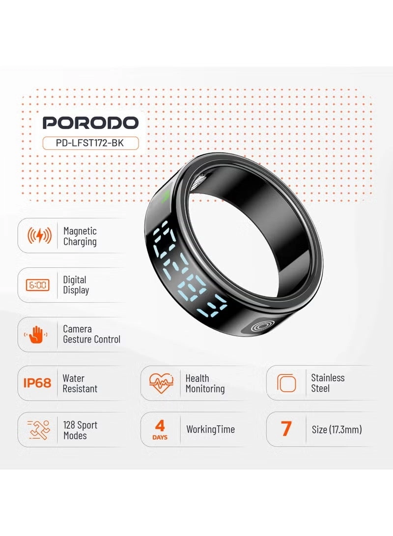 FitSync Smart Ring - Ring Size 7 (17.3mm) IP68 Water Resistant 16mAh