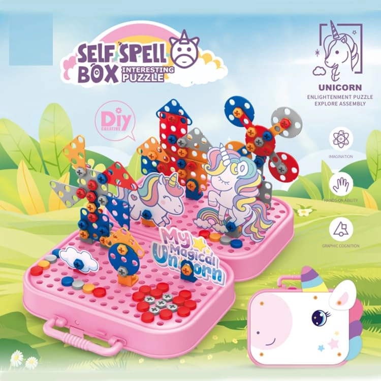 Diy Electric Drill Screw Tool Set - Unicorn Design 228Pcs