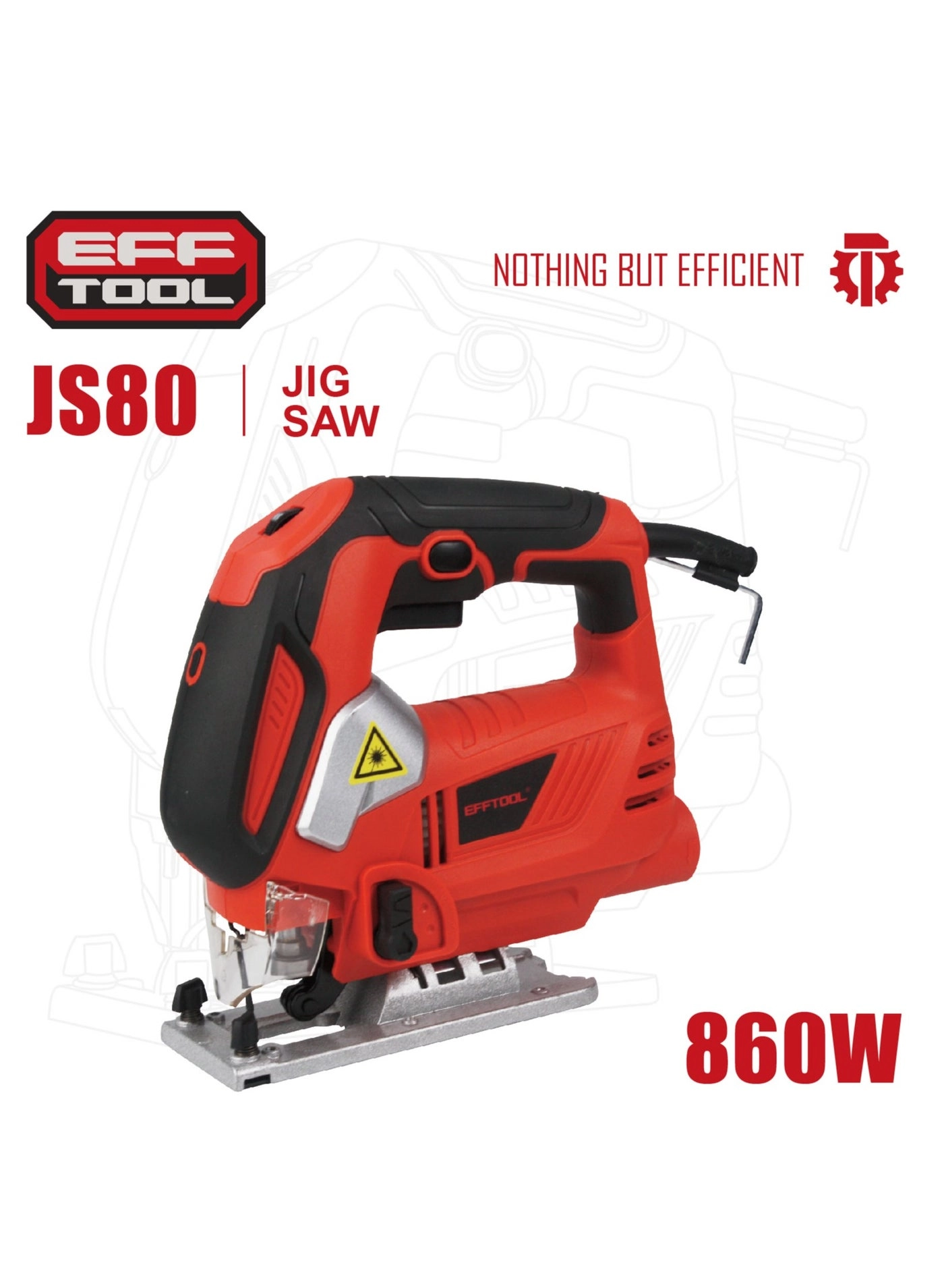 EFFTOOL Compact Jigsaw - 860 W