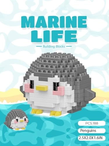 Penguins Cute Sea Animals Creature Building Toy Blocks - 1 pcs