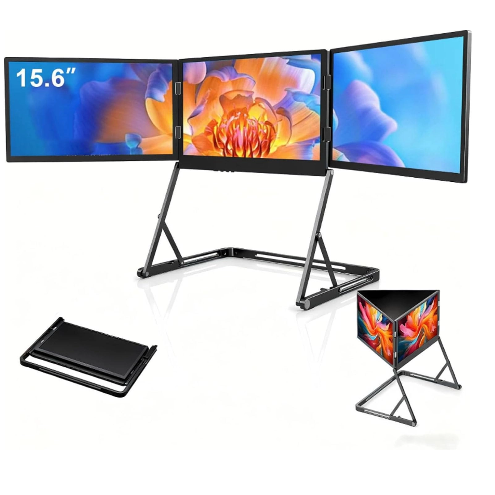 Hydravex Laptop Screen Extender - 7sdf-949320 15.6" 1080P Triple Monitor