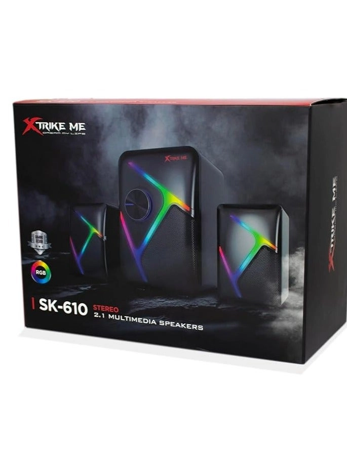 SK-610 - 2.1 RGB Backlight Stereo Sound