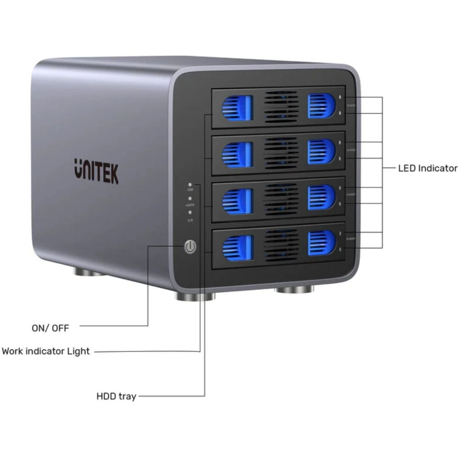 S1301AGY01-UK - USB 5 Gbps SATA eSATA 2.5” 3.5”