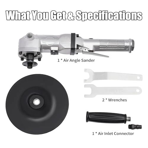 Pneumatic Angle Sander - 7 inches