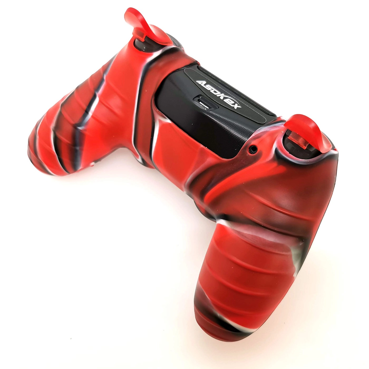 Silicone Skin Cover for Ps4 Controller - red granular