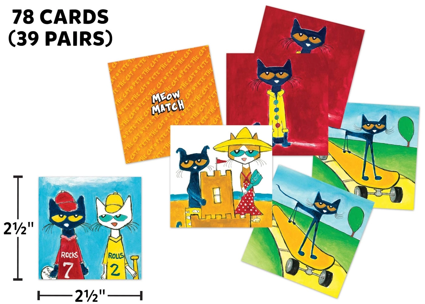 Pete The Cat Meow Match Game