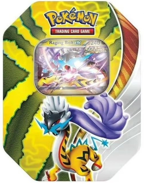 Pokémon Paradox Destinies Tin - 4pcs Raging Bolt