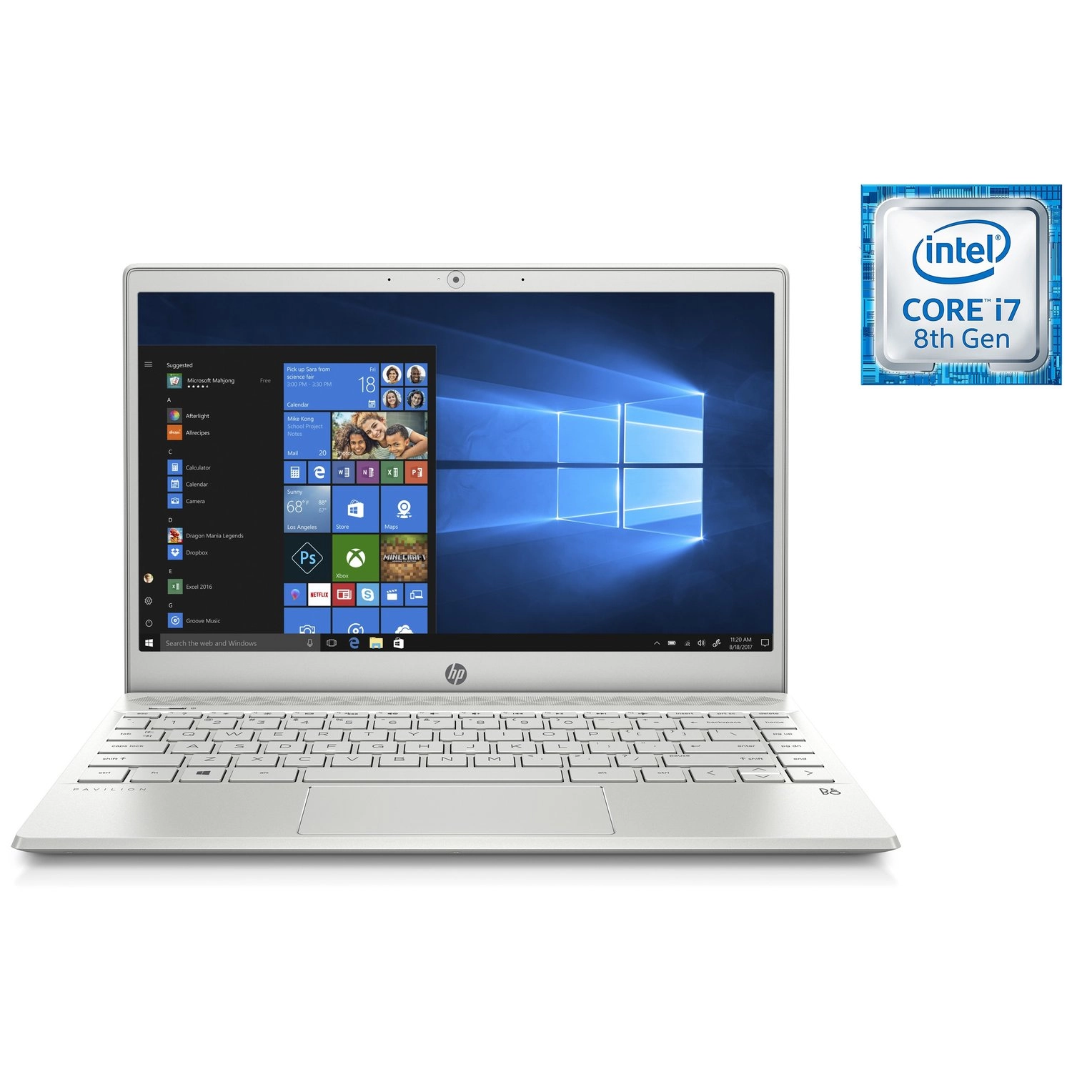 Pavilion 13-AN0007NE - 13.3'' Core i7 8GB DDR4 256GB