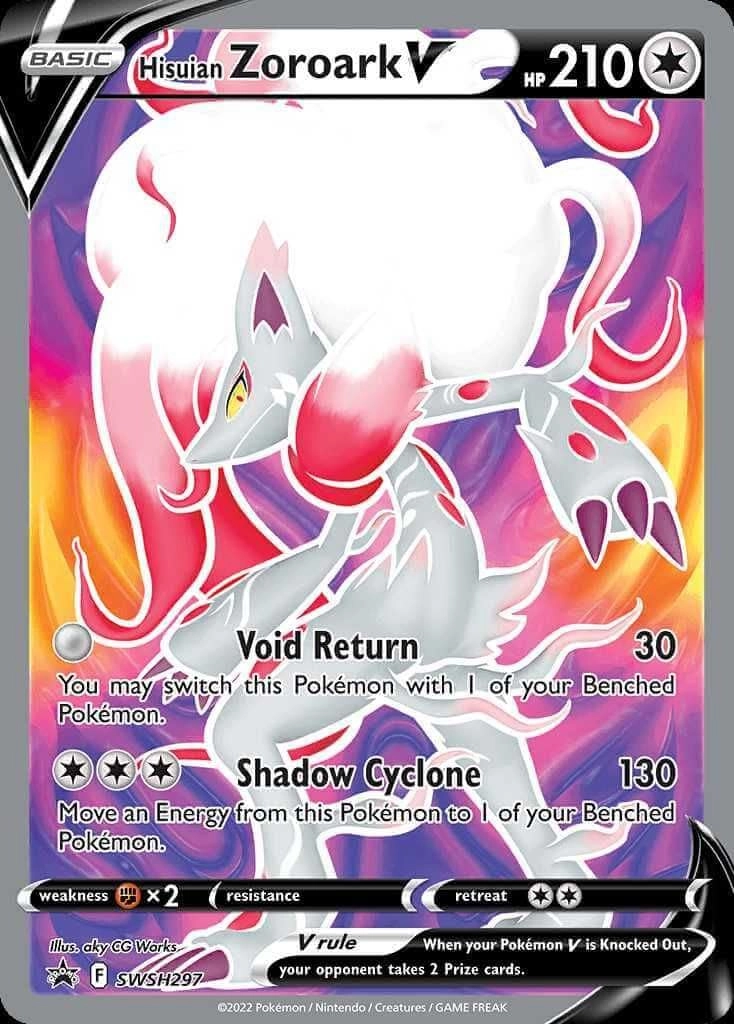 Pokémon Hisuian Zoroark V - 1 pcs + Toploader