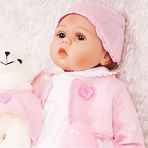 Reborn Baby Doll - 55cm Soft Silicone Limbs Cloth Body