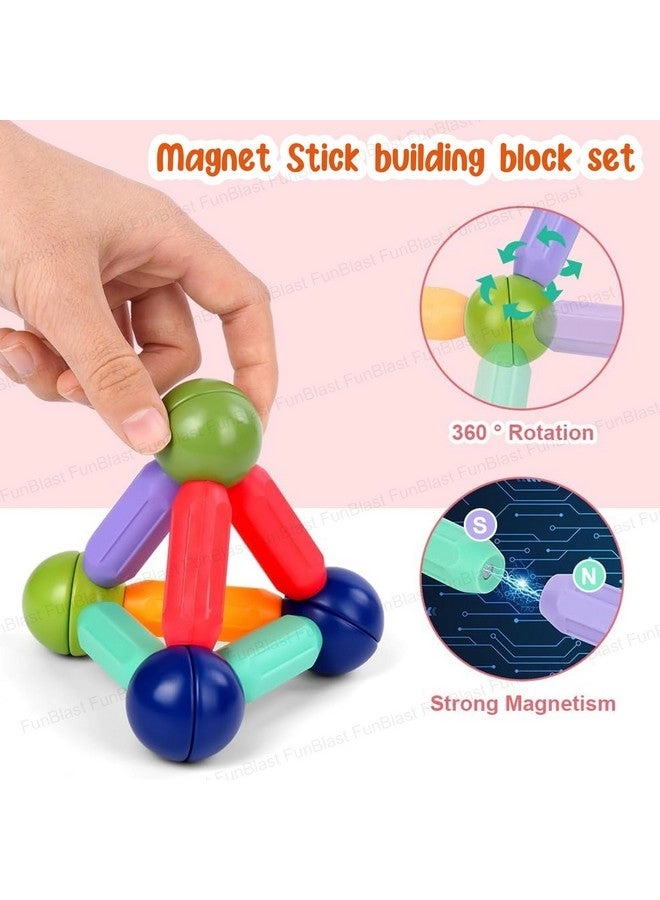 Magnetic Sticks - Construction 64pcs