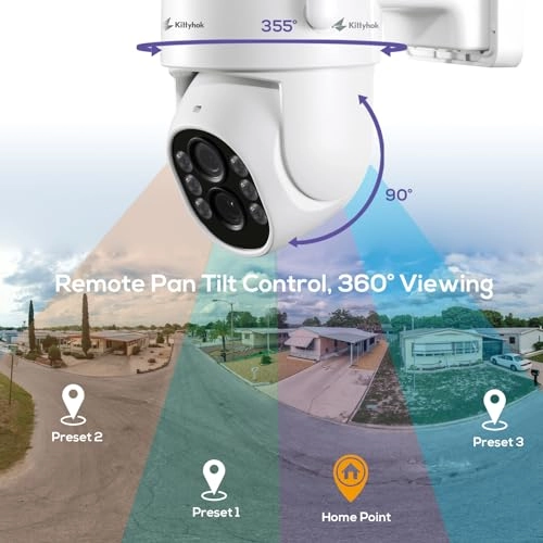 PTZ Security Camera - 2K 4pcs + 10CH NVR - 10'' HD Monitor