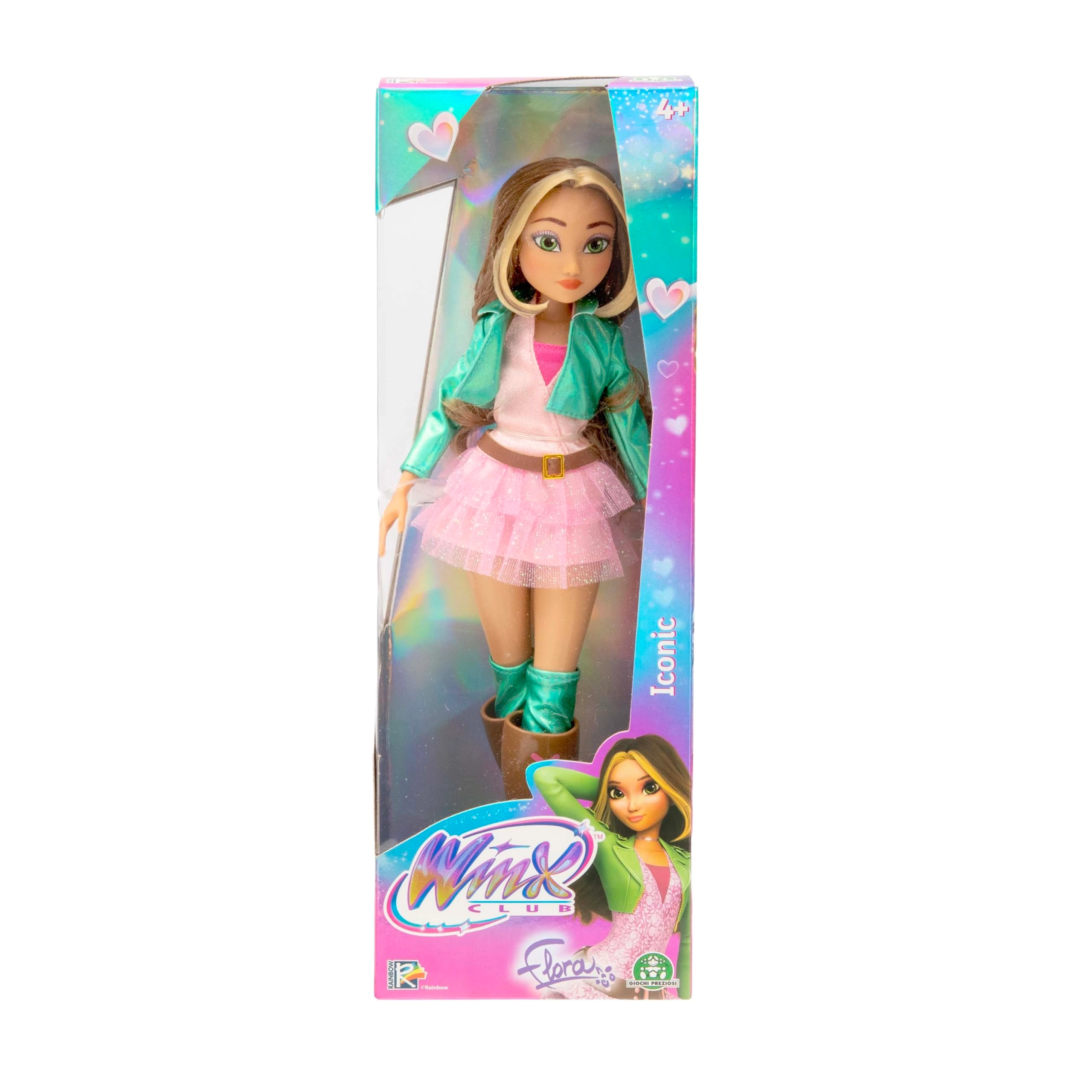 Winx Club Flora Fashion Doll - 27 cm Plastic Long Flowing Hair Signature Outfit Ages 4+