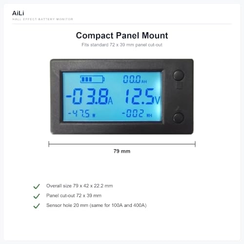 Battery Monitor - 300V 100A