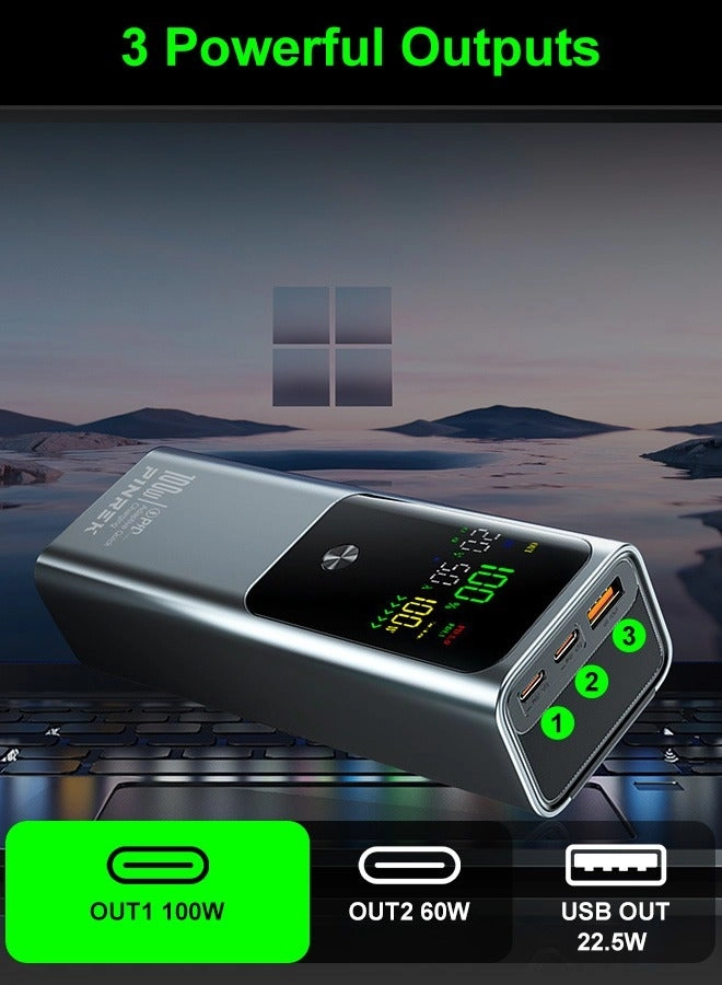 HTY-K81 - 20000mAh 100W 1 USB-A 2 USB-C