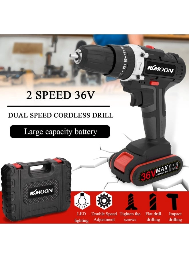 Multifunctional Electric Drill - 36V Black