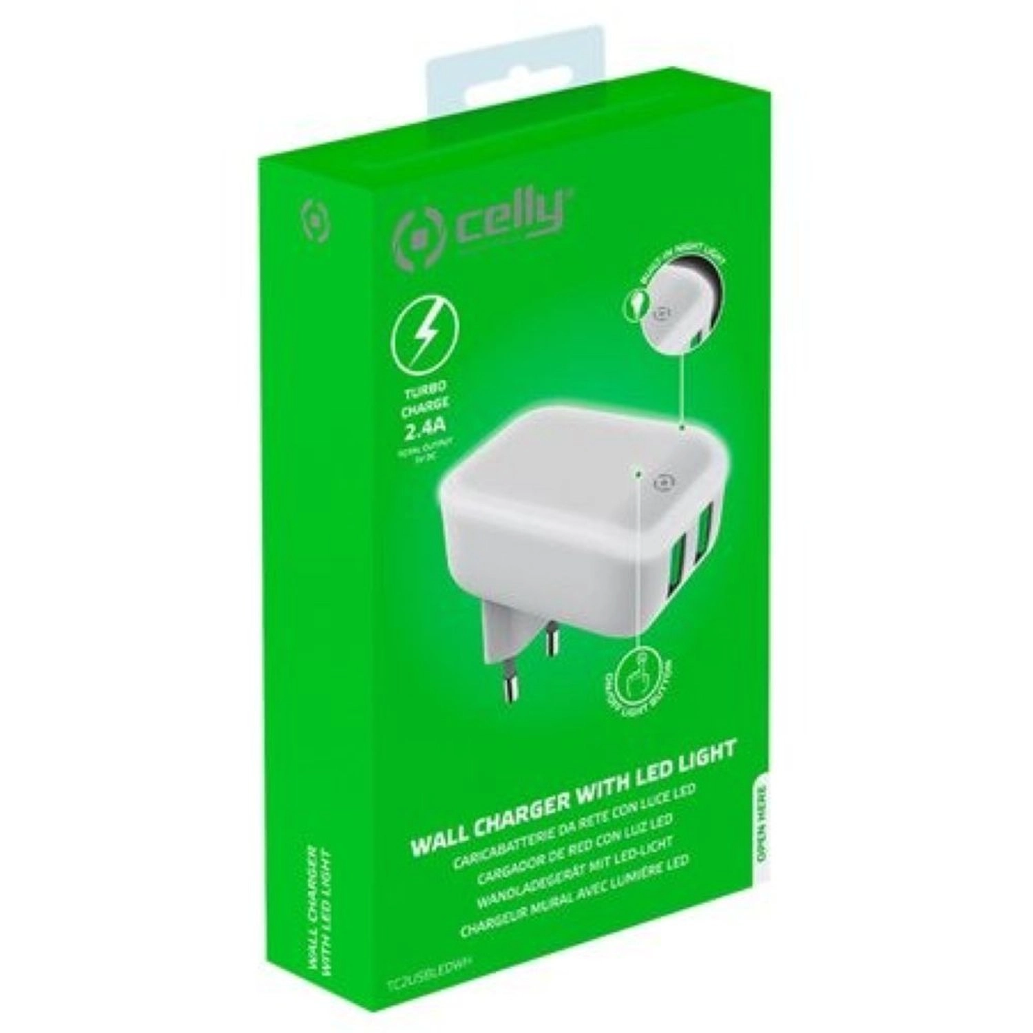 Dual Port Wall Charger - 100-240 Volts White