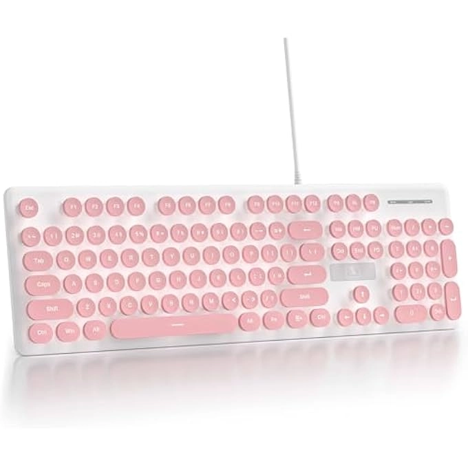 Ergonomic Wireless Rechargeable Bluetooth Keyboard - Wired/Wireless