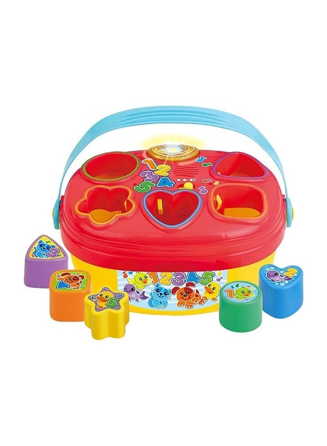 WinFun Giggle 'N Learn Electronic Shape Sorter - 5 Shapes Light-up Button