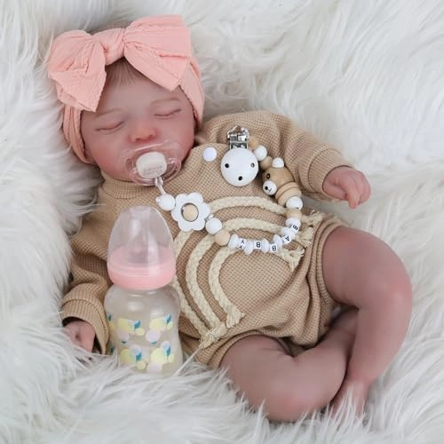 Reborn Baby Doll - 20 inch Soft Cloth Body Sleeping Ages 3+