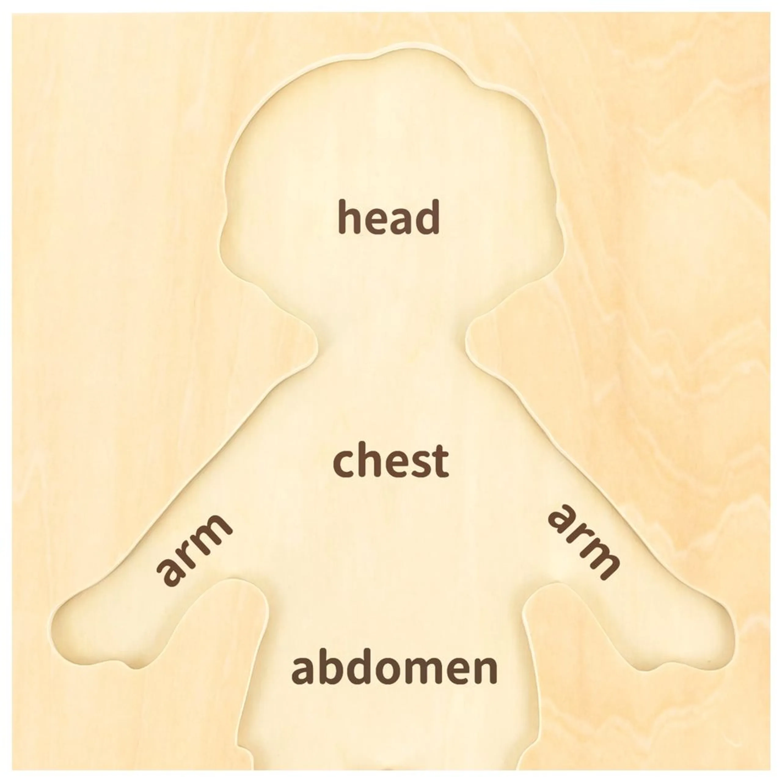 Body Parts Puzzle-Boy - 3 + 7 pcs