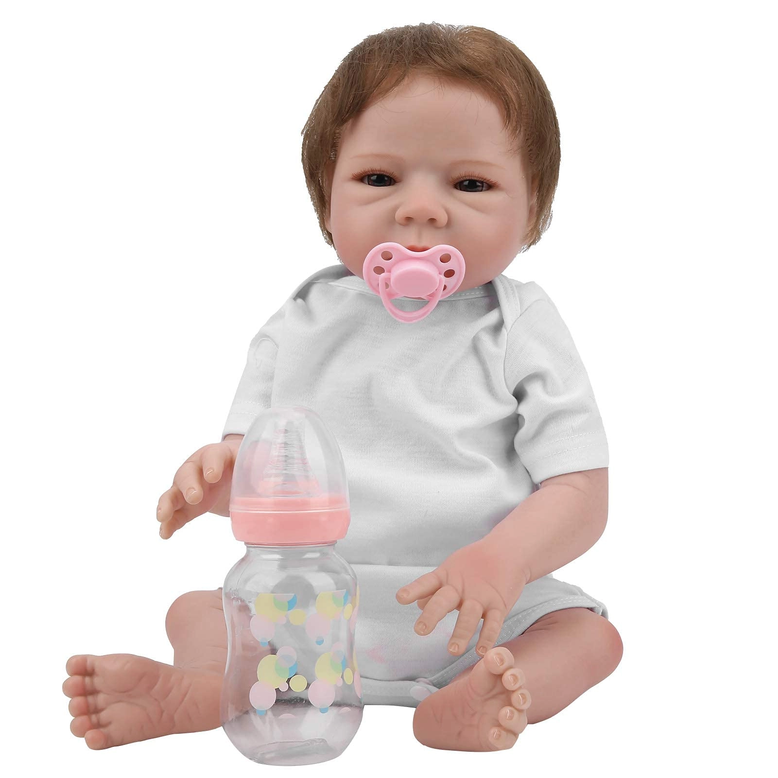 Shhdd Reborn Baby Doll - 18 Inch Vinyl Pacifier