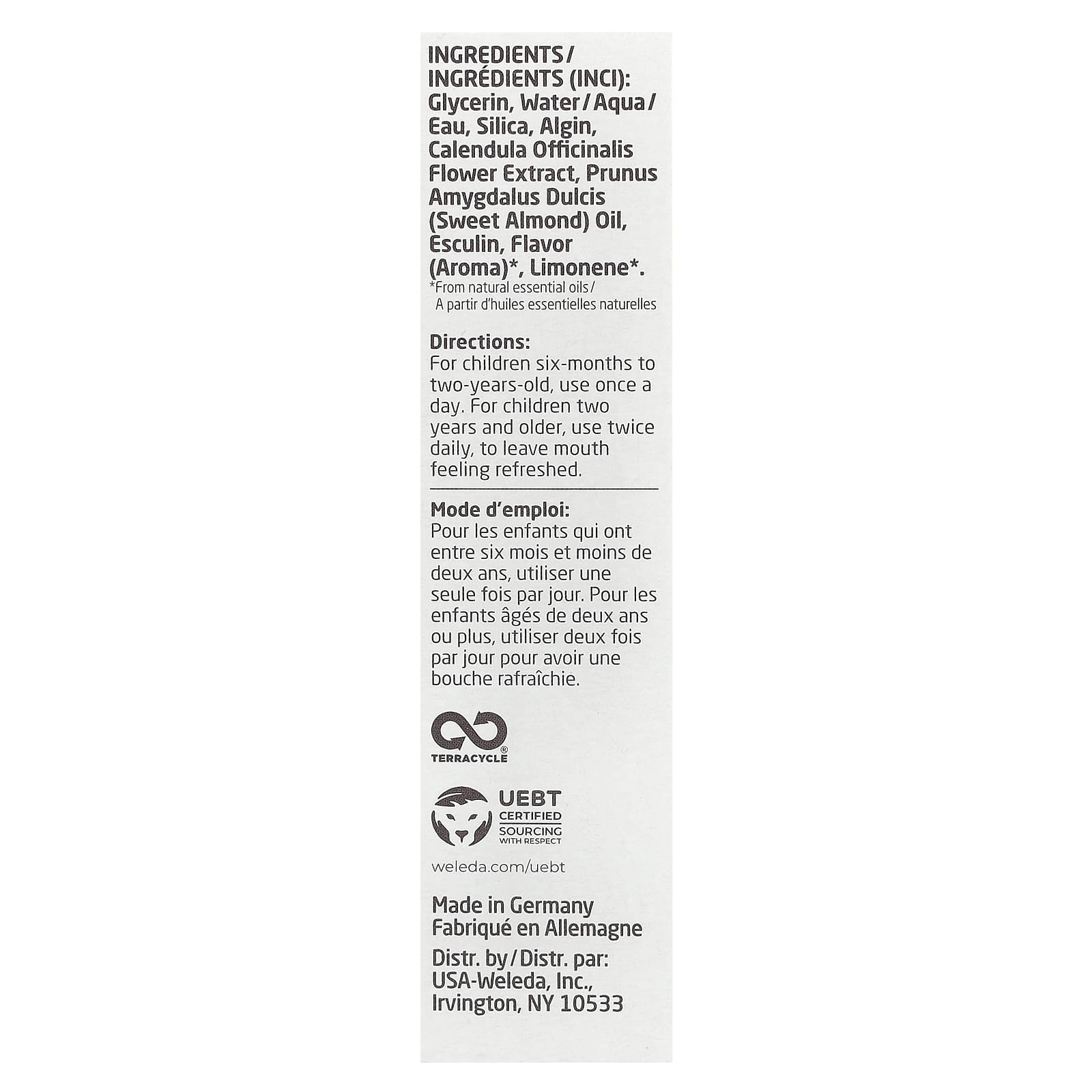 Tooth Gel Spearmint Toothpaste Children's 50 ml